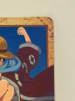 BANDAI Authentic One Piece Luffy Rookie C520 2001 Carddass Rare Holographic Card - Image 3
