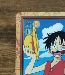 Bandai One Piece Carddass Hyper Battle C05 Luffy Hat Trading Card Japanese 1999 - Image 2