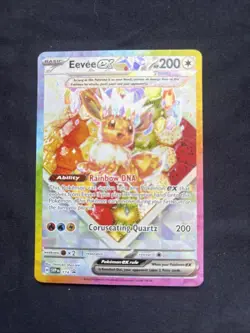Pokemon TCG Eevee EX 174 Prismatic Evolutions Black Star Promo Card - Image 1