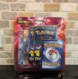 Pokemon TCG Lightning Set 4 Packs + 1 Bonus Card! Brand New/Sealed - Image 1