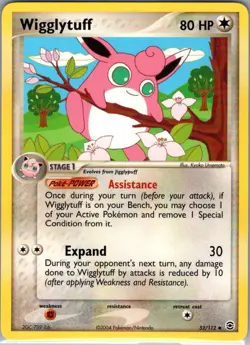 Wigglytuff 52/112 Non Holo FireRed & LeafGreen - Pokemon Card - NM - Image 1