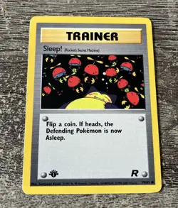 Pokemon Card Team Rocket Sleep! 79/82 1st Edition Common LP+ - Image 1