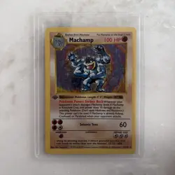Holographic English Pokemon Machamp Original Card No. 068 - Image 1