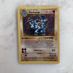Holographic English Pokemon Machamp Original Card No. 068 - Image 2