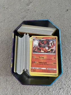 Pokemon TCG Tin Filled With random Pokemon cards including holos - Image 5