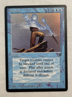 1x Teleport Legends MTG Magic the Gathering MP/LP - Image 1