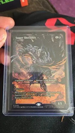 Magic the Gathering Super Shredder Borderless Foil Mythic 0285 TMNT MTG - Image 1