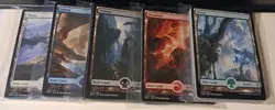 100 Full-Art Basic Lands – 20 of Each Color – MTG Magic the Gathering Lot - Image 2
