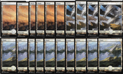 100 Full-Art Basic Lands – 20 of Each Color – MTG Magic the Gathering Lot - Image 4