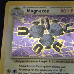Magneton 11/62 Fossil Holo Rare Pokemon Card - Image 2