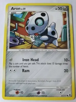 Aron - 57/111 Common Platinum Rising Rivals Pokemon Card NM - Image 1