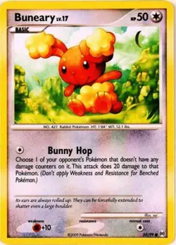 Buneary 55/99 Platinum Arceus Common Pokemon - Image 1
