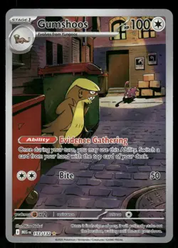 Pokemon Cards Gumshoos 153/132 Mega Evolution Illustration Rare NM - Image 1