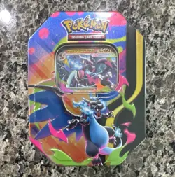 Pokemon TCG Mega Charizard X Tin Mega Evolution Series English Booster Box - Image 1