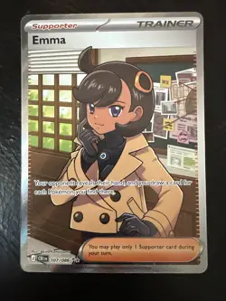 Pokemon Emma Full Art Trainer Chaos RisingUltra Rare Holo EN - Image 1