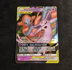 Pokemon Espeon & Deoxys GX TAG TEAM Ultra Rare Holo 72/236 Sm-Unified Minds - Image 2