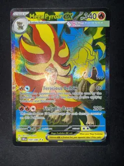 Pokemon Mega Pyroar ex 99/86 Full Art Double Ultra Rare Chaos Rising ME04 - Image 1