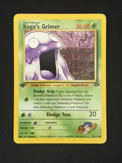 Koga’s Grimer 1st Edition 78/132 Gym Challenge Pokemon - Image 1