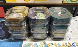 Pokemon TCG - Triple Whammy Tin Lot (9) [Destined Rivals & Journey Together] - Image 1