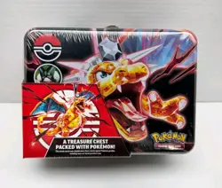 Pokemon TCG CHARIZARD Collectors Treasure Chest Lunchbox Tin BRAND NEW SEALED - Image 1