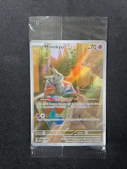 Pokemon Mimikyu SVP 075 Sealed *NM Paldean Fates Full Art Holo Black Star Promo - Image 1