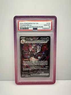 Pokemon TCG Charizard EX Paldean Fates Special Illustration Rare PSA 10 - Image 1