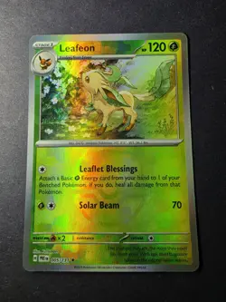 Pokemon Leafeon 005/131 Rare Reverse Holo 120 HP Sv: Prismatic Evo. Master Ball - Image 1