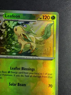 Pokemon Leafeon 005/131 Rare Reverse Holo 120 HP Sv: Prismatic Evo. Master Ball - Image 5