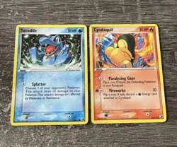 Pokemon TCG Cyndaquil and totodile LP unseen forces - Image 1