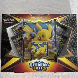 Pokemon TCG Shining Fates Shiny Eldegoss, pikachu, Boltund V Collection Boxes - Image 2