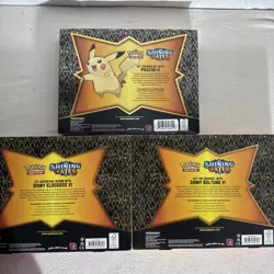 Pokemon TCG Shining Fates Shiny Eldegoss, pikachu, Boltund V Collection Boxes - Image 5