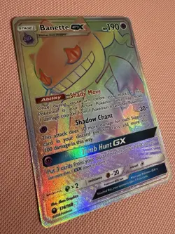 Banette GX 174/168 SM Celestial Storm Secret Rare Full Art Holo ENG 190HP - Image 2