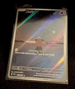 The Pokemon Company Pokemon TCG Cleffa 202/197 SV03 Illustration Rare Holo EN - Image 1