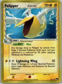 Pelipper 14/17 POP Series 5 Common Holo Pokemon - Image 1