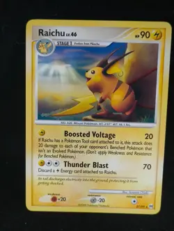 Pokemon TCG Raichu 27/99 Platinum Arceus Rare Uncommon Non Holo - Image 1