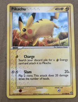 Pokemon TCG Pikachu 57/108 EX Power Keepers 2007 MP - Image 1