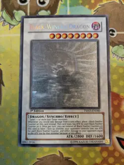 Black Winged Dragon | TSHD-EN040 | Ghost Rare | 1st Edition | LP | Yu-Gi-Oh! - Image 1
