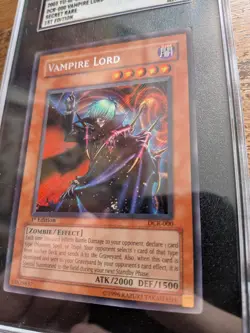 Vampire Lord SGC 7 DCR-000 Dark Crisis Secret Rare 1st Edition 2003 Yu-Gi-Oh! - Image 2