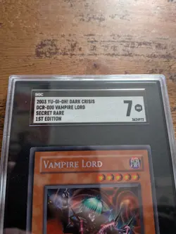 Vampire Lord SGC 7 DCR-000 Dark Crisis Secret Rare 1st Edition 2003 Yu-Gi-Oh! - Image 3