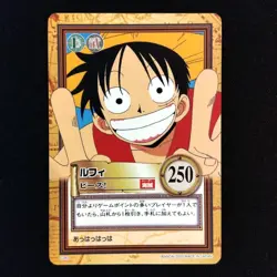 Bandai Authentic One Piece Carddass Hyper Battle Rare Luffy C289 2000 Game Card - Image 1