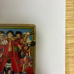 BANDAI Authentic One Piece Card Game PA W25 Pirate Baseball Monkey D Luffy Used - Image 3