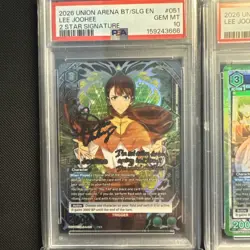 Union Arena Solo Leveling. Lee Joohee #051. SR & SR**. Graded PSA 10. POP 1-2. - Image 2