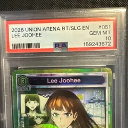 Union Arena Solo Leveling. Lee Joohee #051. SR & SR**. Graded PSA 10. POP 1-2. - Image 5