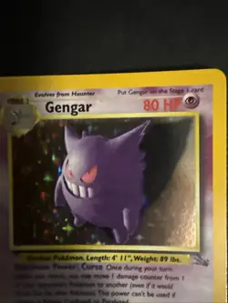 Pokemon TCG Gengar Fossil Holo Card 5/62 Unlimited Rare Vintage WOTC - Image 2