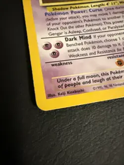 Pokemon TCG Gengar Fossil Holo Card 5/62 Unlimited Rare Vintage WOTC - Image 4