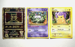Pokemon Ancient Mew 2000 Promo Card + Evolutions Mew Holo + Pikachu Bundle LP-NM - Image 1