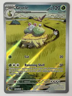 Grotle 164/162 Illustration Rare 2024 Pokemon Temporal Forces Full Art Card NM+ - Image 1