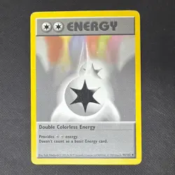 Pokemon Card - Double Colorless Energy Base Set Shadowless 96/102 Uncommon - Image 1