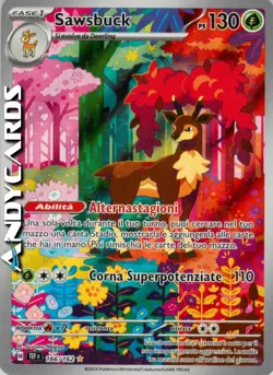SAWSBUCK 166/162 • Rara Gallery • Cronoforze TEF POKEMON - Image 1