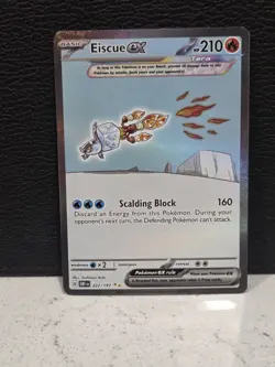 Pokemon TCG Eiscue EX Obsidian Flames Special Illustration Rare Card 222/197 - Image 1